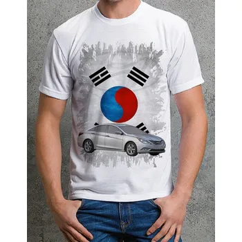 Pánské tričko tričko Hyundai Sonata S (tričko s osobním autem)