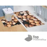 Koupelnová a WC předložka Dřevěné koule 3D