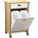 Kuchyňský regál na kolečkách, dub sonoma, 50 x 37 x 79 cm, KESPER