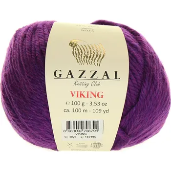 Příze Gazzal Viking 4027 fialová