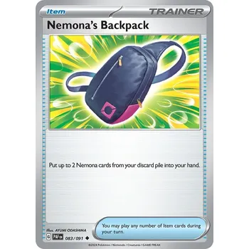 Karetní hra Pokémon karta Nemona's Backpack 083/091 - Paldean Fates