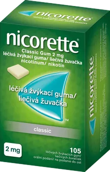 Odvykání kouření nicorette Classic Gum 105x 2 mg