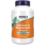 NOW Foods - Calcium & Magnesium s vit. D a Zinkem, 120 softgel kapslí