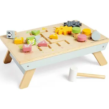 zatloukačka Bigjigs Toys Pracovní stůl se zatloukačkou