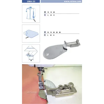 Texi Zakladač s podvinutím pro šicí stroje UMA-55 10 M