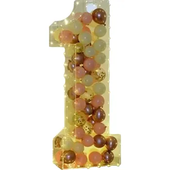 Party dekorace Půjčovna 90cm číslo JEDNA | Nádherná dekorace na první narozeniny