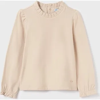 Dámská halenka Abel and Lula Dívčí triko s dlouhým rukávem 5651 černá, béžová barva: béžová, Rozměr: 128