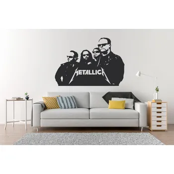 Samolepící dekorace Lepy.cz Samolepka na zeď Metalica Velikost (šířka x výška): 60x42cm, Barevná varianta: Tmavě červená