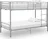 Poschoďová postel 90 x 200 cm, šedá