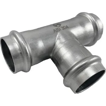 Fitinka H-LINE nerezový lisovací T-kus FFF, INOXPRESS 304 (nerez) - 15 H-LINE.X130