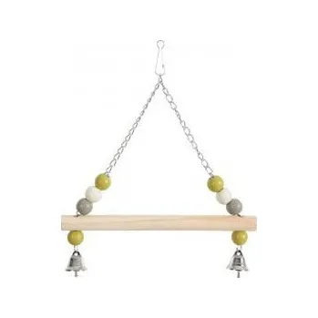 Pro ptáka Houpačka pro ptáky dřevěná s řetízkem 26cm Zolux