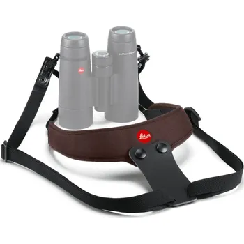Dalekohled Neoprenový binokulární popruh na krk Leica Sport - čokoládově hnědý