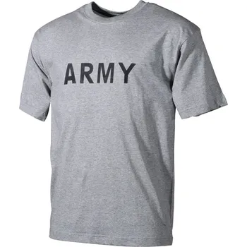 Pánské tričko MFH Triko US ARMY ŠEDÉ velikost: L