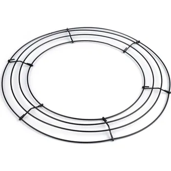 Drátěný základ na věnec Ø30 cm - černá