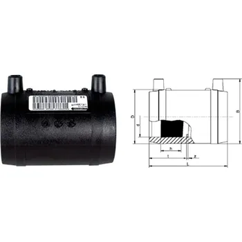Kanalizační potrubí SPOJKA S LEHCE VYRAZITELNÝM DORAZEM - MB 20