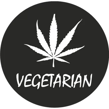 ON-DESIGN Potisk VEGETARIAN Barva: bílá, Velikost motivu: A4