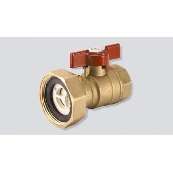 Vodovodní kohout IVR 1"1/2 x 1" kulový kohout k čerpadlu s převleč. matkou a ZK