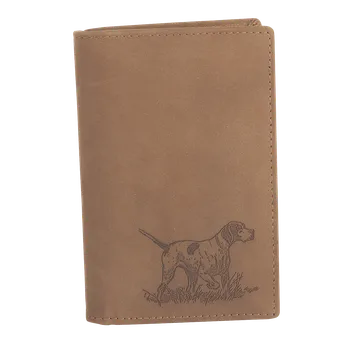 Kožená dokladovka TETRAO lovecký pes malá