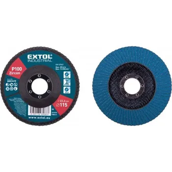 Brusný kotouč EXTOL INDUSTRIAL Extol Premium 8803410 kotouč lamelový šikmý zirkonový, P100, O 115mm