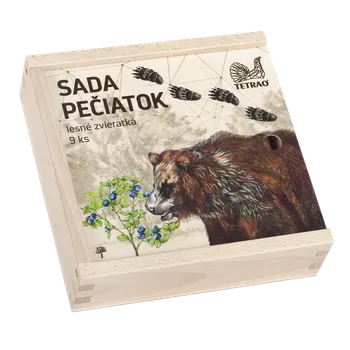 Dětské razítko Razítka TETRAO lesní zvířátka 9ks