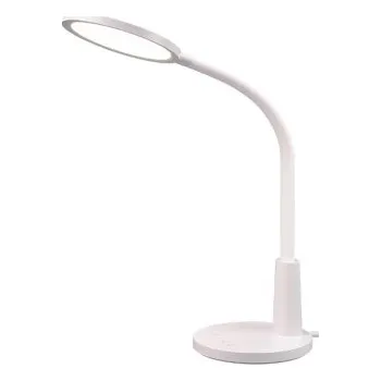 Lampička Trio R52671101 LED stolní lampa Sally 1x8,4W | 380lm | 4000K | IP20 - dotyková funkce o 5 stupních, dotyková funkce rozsvěcení/zhasínání, ohebné rameno, časový spínač, bílá + K nákupu nad 3000 Kč dárek zdarma