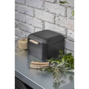 Zahradní úložný box Kovový zahradní box Tarlton Storage Black