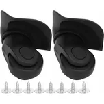 Náhradní kolečka pro kufry - plast roh + černá 52x16mm (sada 2ks)