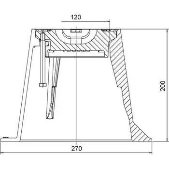 poklop HAWLE POKLOP ULIČNÍ PRO ŠOUPÁTKA VODA č.1750