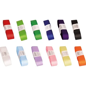 Stuha Stuha taftová šíře 25 mm, mix barev