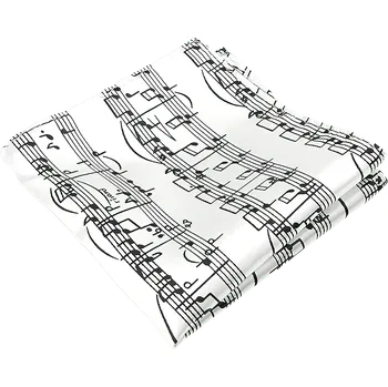 Látkový kapesník Kapesníček do saka bílý - Notová partitura