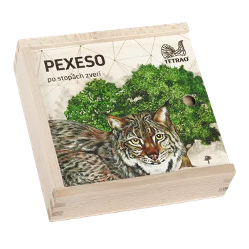 Pexeso Dřevěné vzdělávací pexeso TETRAO - po stopách zvěře