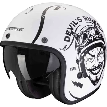 Motodoplněk SCORPION přilba BELFAST EVO Romeo matt white/black - 2XL