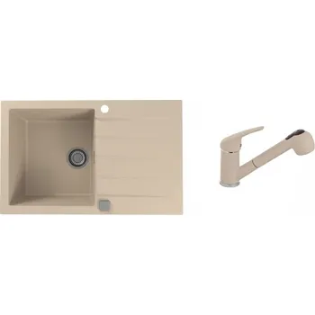 Granitový dřez Alveus SET CADIT 20 béžová + BATERIE AM 20 + dárek + 5 % sleva v košíku s kódem SLEVA5