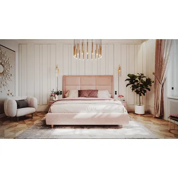 Postel LB BOHEMIA, s.r.o. Čalouněná postel Královská Impala ROZMĚR: 140 x 200 cm - ATYP