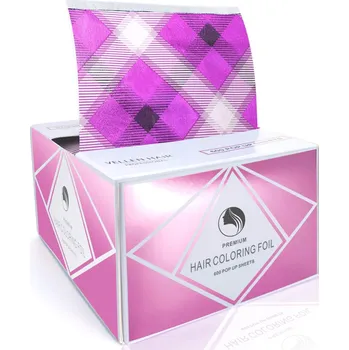 hřeben Texturovaný tahací alobal Pink Checkered 500 ks