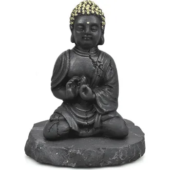 Milujeme Kameny Šungit - Buddha zlatá hlava - soška Feng shui 363449