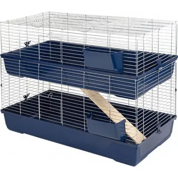 králíkárna Klec MAXI BALDO TWIN pro hlodavce, dvoupatrová Rozměr: 100 x 53 x 86 cm