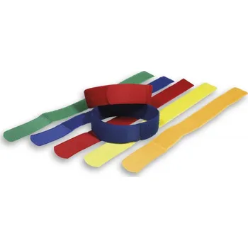 Páska na nohy suchý zip - délka 40 cm a šířka 40 mm Barva: červená