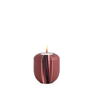 Smuteční dekorace Keramická miniurna Cascade - Rubínová