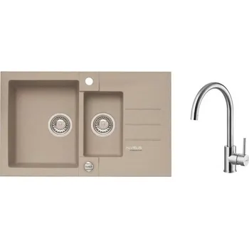 Granitový dřez Alveus SET ROCK 70 /02 + BATERIE ELZA BRS + 5 % sleva v košíku s kódem SLEVA5