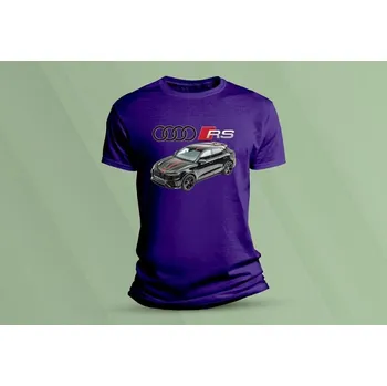 Chlapecké oblečení Dětské bavlněné tričko Audi RS Q8. velikost 140 (9-11 let) Purpurová