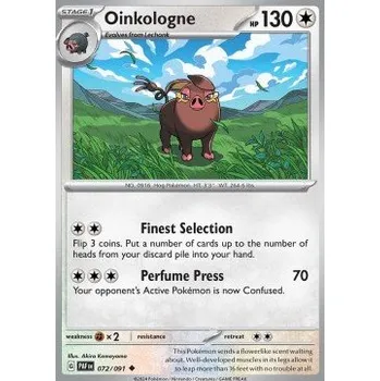 Karetní hra Pokémon PAF 072/091 Oinkologne - Paldean Fates Stav: Near Mint, Verze: REVERSE HOLO