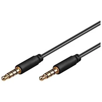 Počítačové příslušenství PremiumCord Kabel Jack 3.5mm 4 pinový M/M, 2m KJACK4MM2