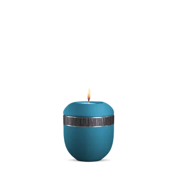 Smuteční dekorace Keramická miniurna Veta - Tyrkysová