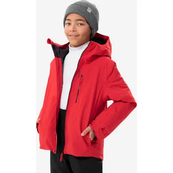 WEDZE Dětská lyžařská bunda hřejivá nepromokavá 6–14 let Ski 500 10 LET ČERVENÁ