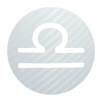 Samolepící dekorace Váhy 001 - horoskop (51 - 3D karbon bílý) SAMOLEPKA NA AUTO, NÁLEPKA, FÓLIE, POLEP, TUNING, VLASTNÍ TEXT, TISK, AUTOSAMOLEPKY.cz, POLEPY, OBRÁZEK, LOGO, 3D STICKERS