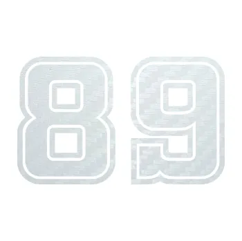 Polep vozidla Startovní číslo 89 typ 5 (51 - 3D karbon bílý) SAMOLEPKA NA AUTO, NÁLEPKA, FÓLIE, POLEP, TUNING, VLASTNÍ TEXT, TISK, AUTOSAMOLEPKY.cz, POLEPY, OBRÁZEK, LOGO, 3D STICKERS