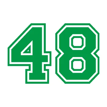 Polep vozidla Startovní číslo 48 typ 4 (12 - zelená) SAMOLEPKA NA AUTO, NÁLEPKA, FÓLIE, POLEP, TUNING, VLASTNÍ TEXT, TISK, AUTOSAMOLEPKY.cz, POLEPY, OBRÁZEK, LOGO, 3D STICKERS