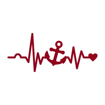 Samolepicí dekorace na vozidlo Srdeční tep 031 pravá kotva (07 - bordó vínová) SAMOLEPKA NA AUTO, NÁLEPKA, FÓLIE, POLEP, TUNING, VLASTNÍ TEXT, TISK, AUTOSAMOLEPKY.cz, POLEPY, OBRÁZEK, LOGO, 3D STICKERS