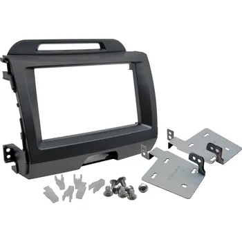 Autorádio Plastový adaptér 2DIN KIA Sportage III. (2010->) antracit <br />Výrobce: - 372500 1D